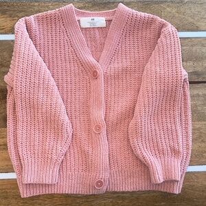 PINK OVERSIZED CARDIGAN